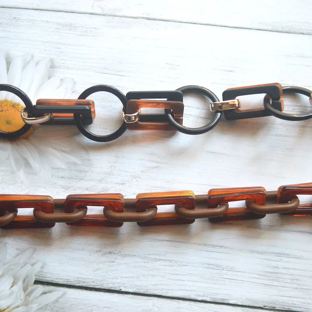 1 0 метров акриловые цепи нитки связанные с искусственными звеньями Женские