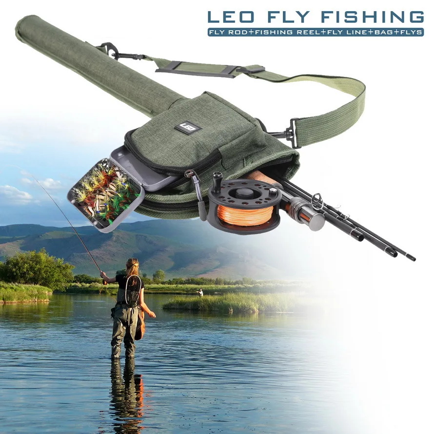 

LEO Wild Water Fly Fishing 9 Foot, 4-Piece, 5/6 7/8 Weight Fly Rod Complete Fly Fishing Rod and Reel Combo Starter Package Combo