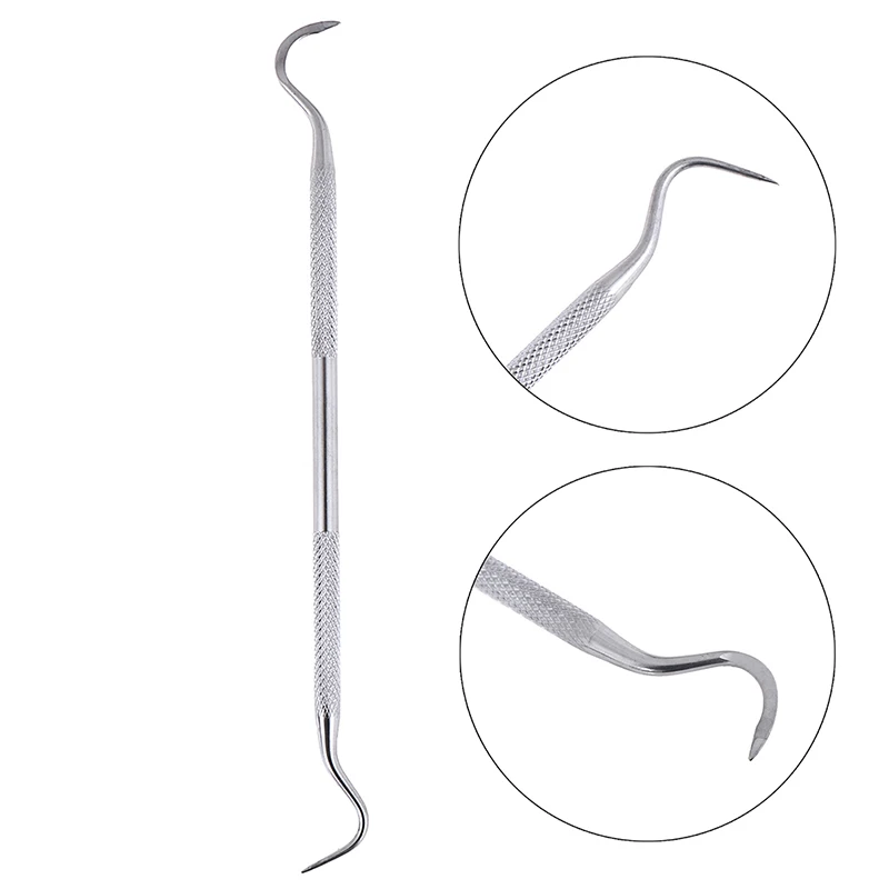 

High Quality 1pcs Double Ends Dentist Teeth Clean Hygiene Explorer Probe hook Pick Stainless Steel Dental Tool Products
