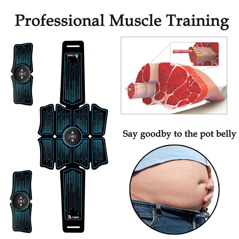Беспроводной умный фитнес тренировочный пояс для похудения|Товары похудения| |
