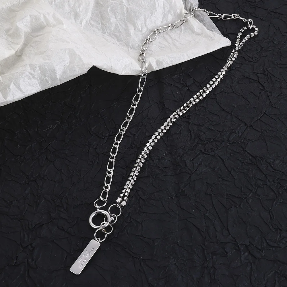 

Double Tassel Heart Pendant Necklace Female Ins Tide Korean Temperament Simple Choker Chain Necklace Jewelry 2021 New Girl Gift
