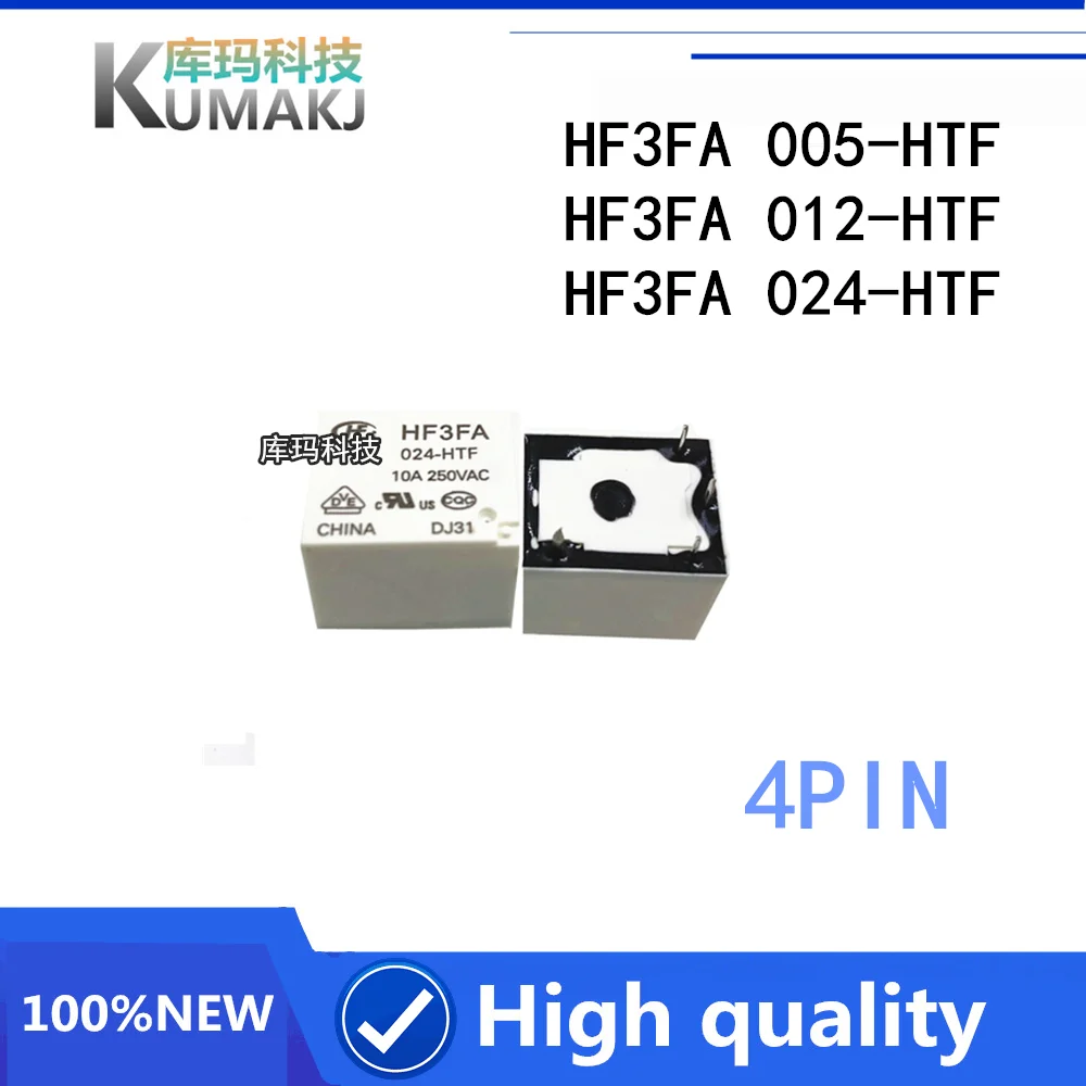 5 шт./лот Новое реле HF3FA-005-HTF HF3FA-012-HTF HF3FA-024-HTF HF3FA 024 HTF в постоянного тока 12 В 24 4