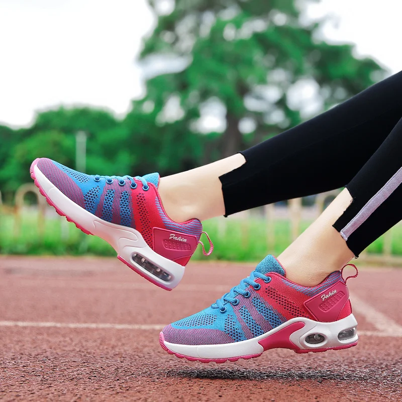 Tenis Mujer женская обувь плетеные дышащие кроссовки спортивная цветные на платформе