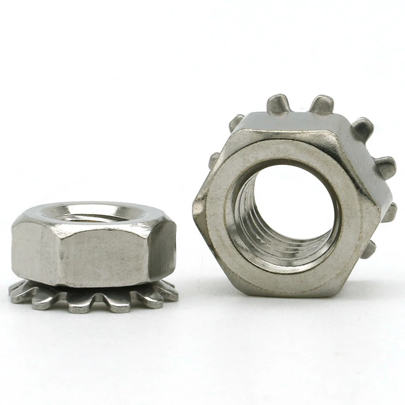 Дюймовая резьба нержавеющая сталь K-зубчатая гайка K-образное шестереночное