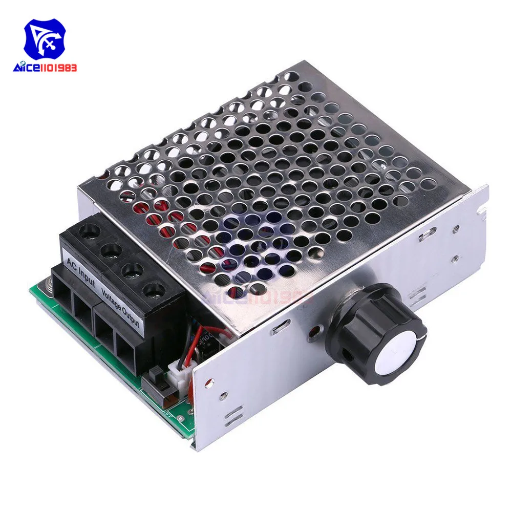 Diymore 10000 Вт AC 110-220 В SCR управление двигателем электронный регулятор регулируемый потенциометр регулировка скорости, алюминиевый корпус