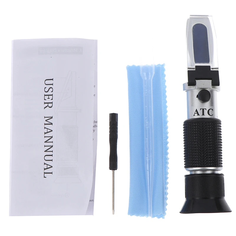 Ручной спиртовой рефрактометр измеритель концентрации сахара в вине Densimeter 0-25%