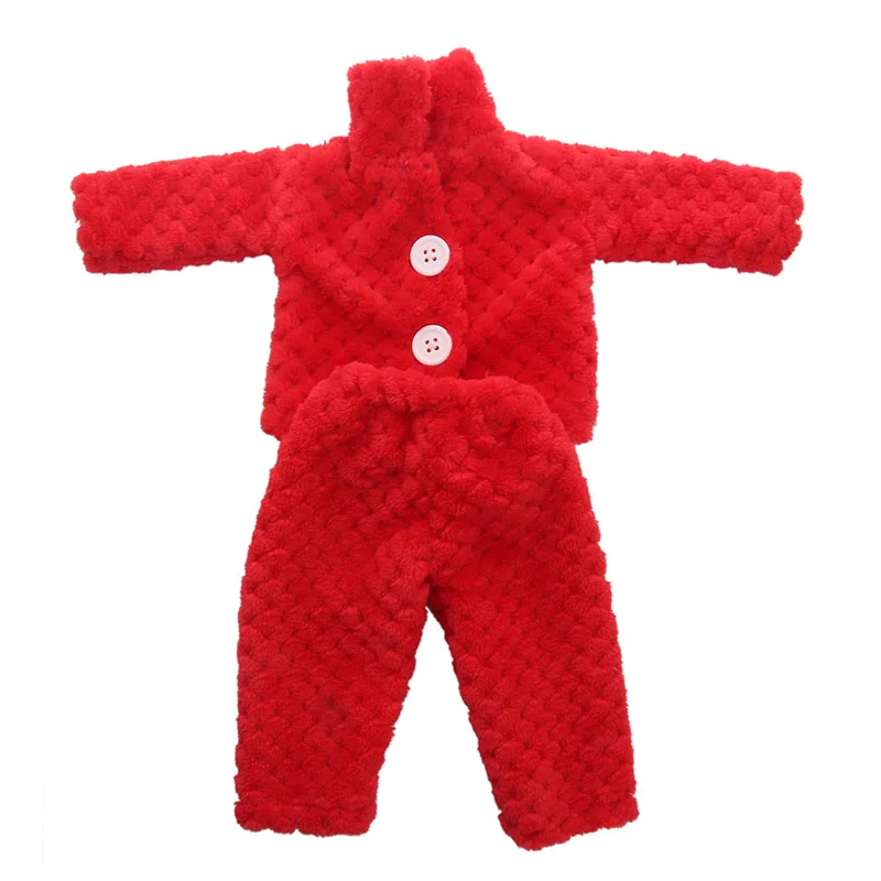 

Luckdoll Comfortable Pajamas set with buttons Fit 18 Inch doll &43CM - doll accessories