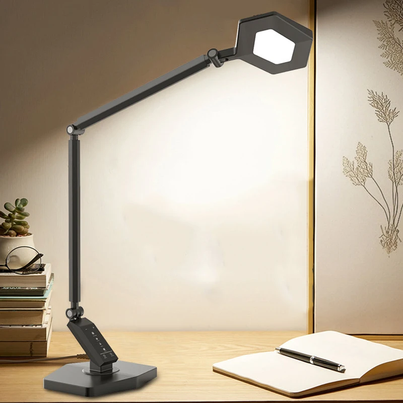 Настольная лампа большого размера современное черное сенсорное затемнение 20