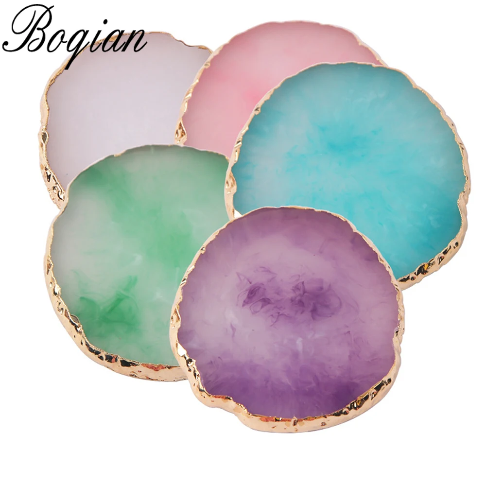 BQAN натуральный камень из смолы для дизайна ногтей цветная палитра акриловый Гель