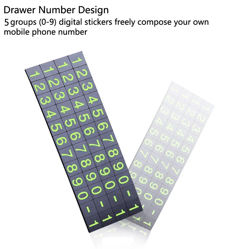 Автомобильная парковочная карта с ночным освещением карточка номером телефона