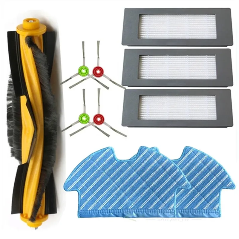 

4 х боковые щетки + 3 х фильтра + 2 х тканевая Швабра + 1 х Роликовая Щетка Для Ecovacs Deebot Ozmo 900, щетка с фильтром, набор тканевой щетки для швабры, зап...