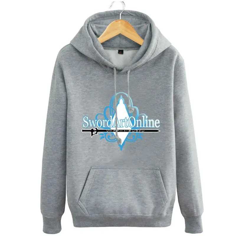 

Sword Art Online Kirigaya Kazuto hooded hoodie jacket pullover SAO Asuna student lovers Sweatshirt coat