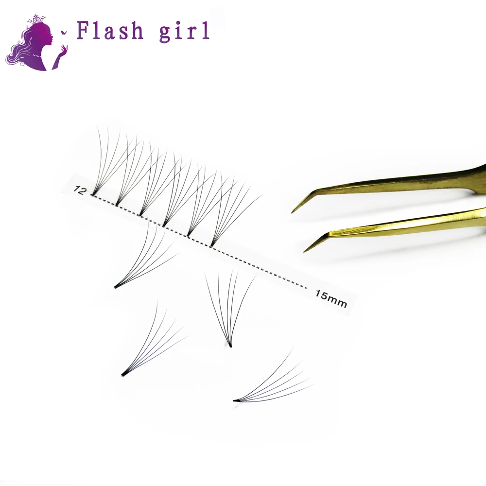 Flash girl макияж натуральный черный длинный стержень 5D 0 1 8-15 MIX наращивание ресниц