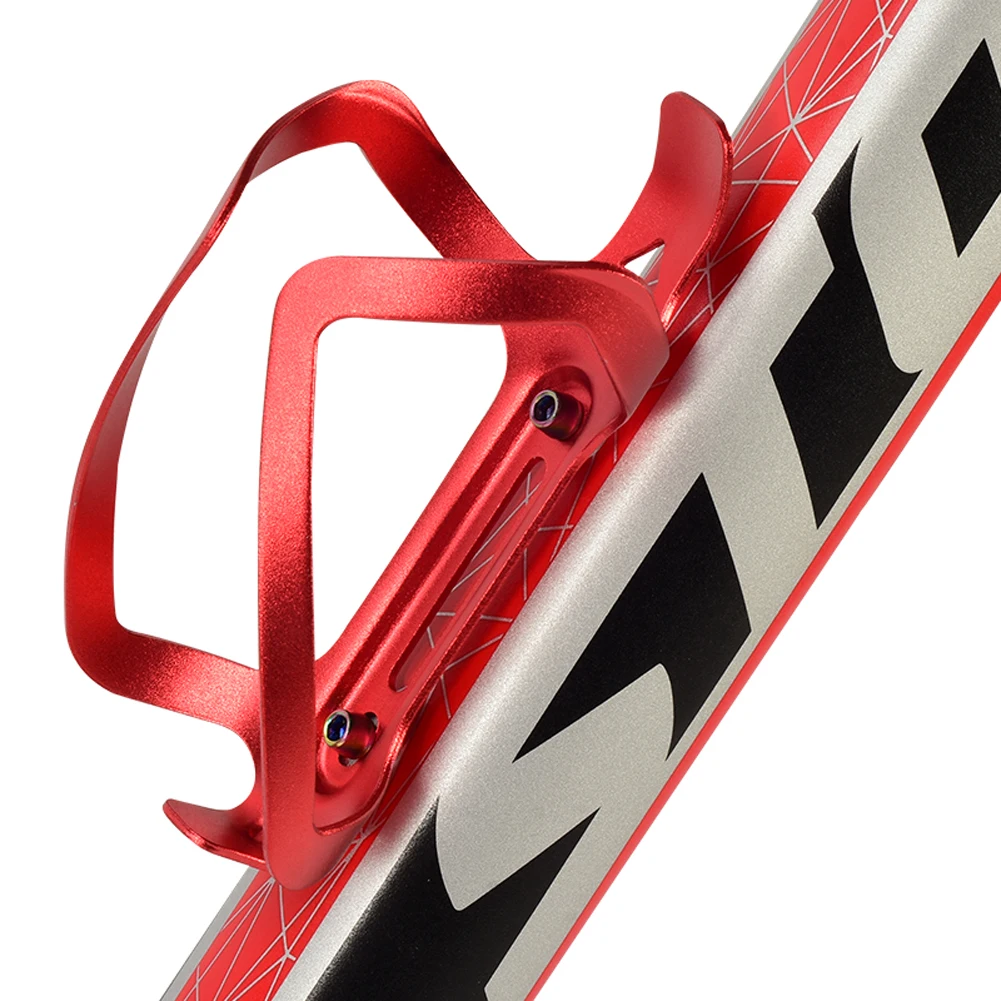 

MTB Bike Road Bike Bottle Cage Ultra-Light Aluminum Alloy Cycling Bicycle Water Bottle Cage Bracket Bottle Holder Red Universal