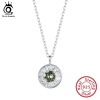 orsa jewels 2021 trend 925 sterling silver luxury pendants necklace shiny austrian crystal fashion elegance women jewelry swn02