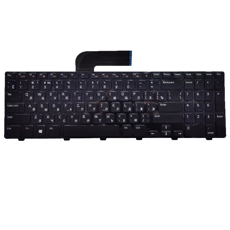 RU черная новая клавиатура для ноутбука DELL N5110 Inspiron 15R Ins15RD 2528 2728 2428 M501Z M5110 M511R с
