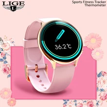 LIGE Fashion Sports Smart Watch Women Fitness Message Push Smartwatch Ladies Bracelet Custom Dial Clock For Xiaomi Huawei Phone
