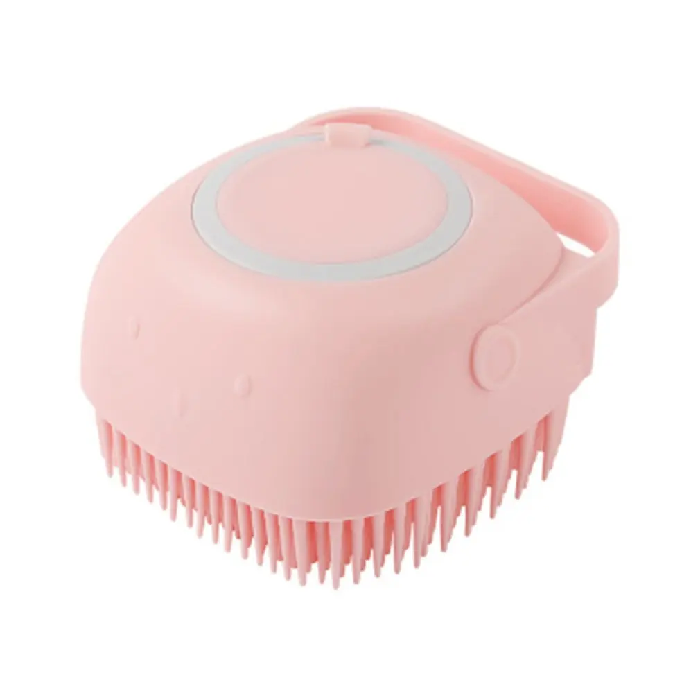 

Pet Dog Shampoo Brush 2.7oz/80ml Cat Massage Comb Grooming Scrubber Brush for Bathing Short Hair Soft Silicone Rubber Brushes