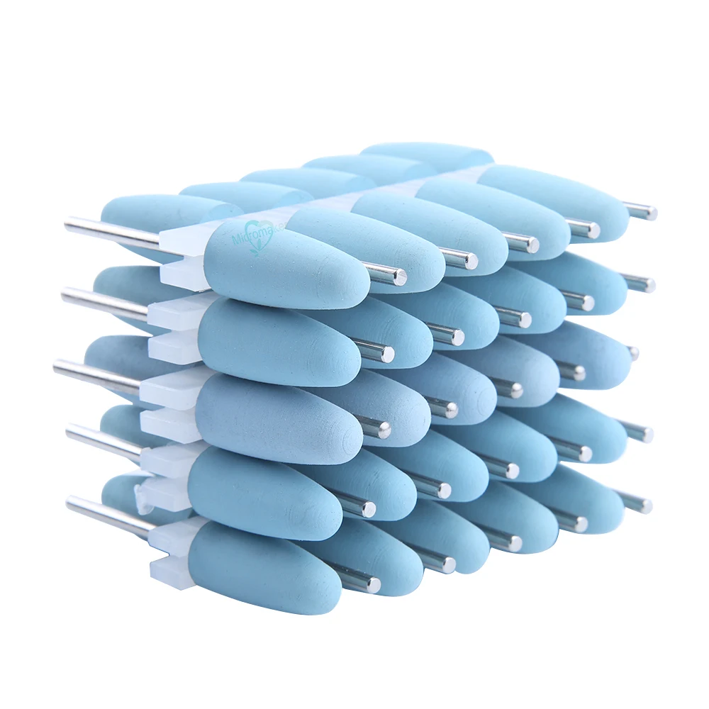 50 шт. полировщик зубов силиконовая резина фреза наконечник шлифовальный станок