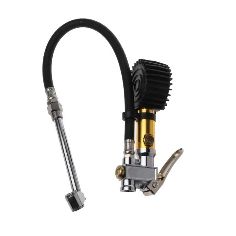 

220PSI Tire Pressure Motor Car Manometer Tester Gauge Meter Air Inflator 28GC