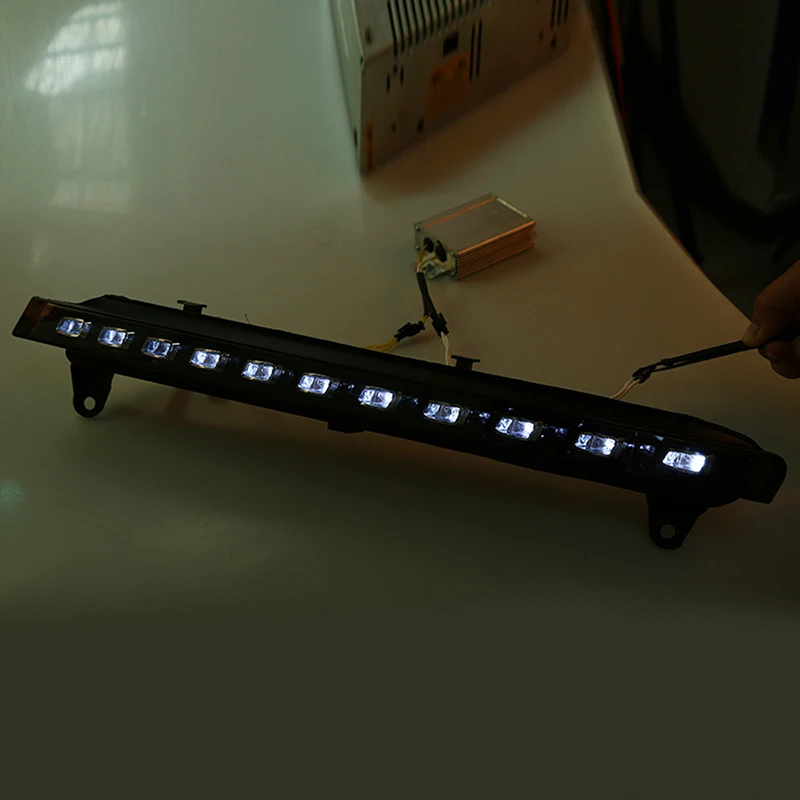 Светодиодные водонепроницаемые дневные ходовые огни POSSBAY белого и желтого цвета