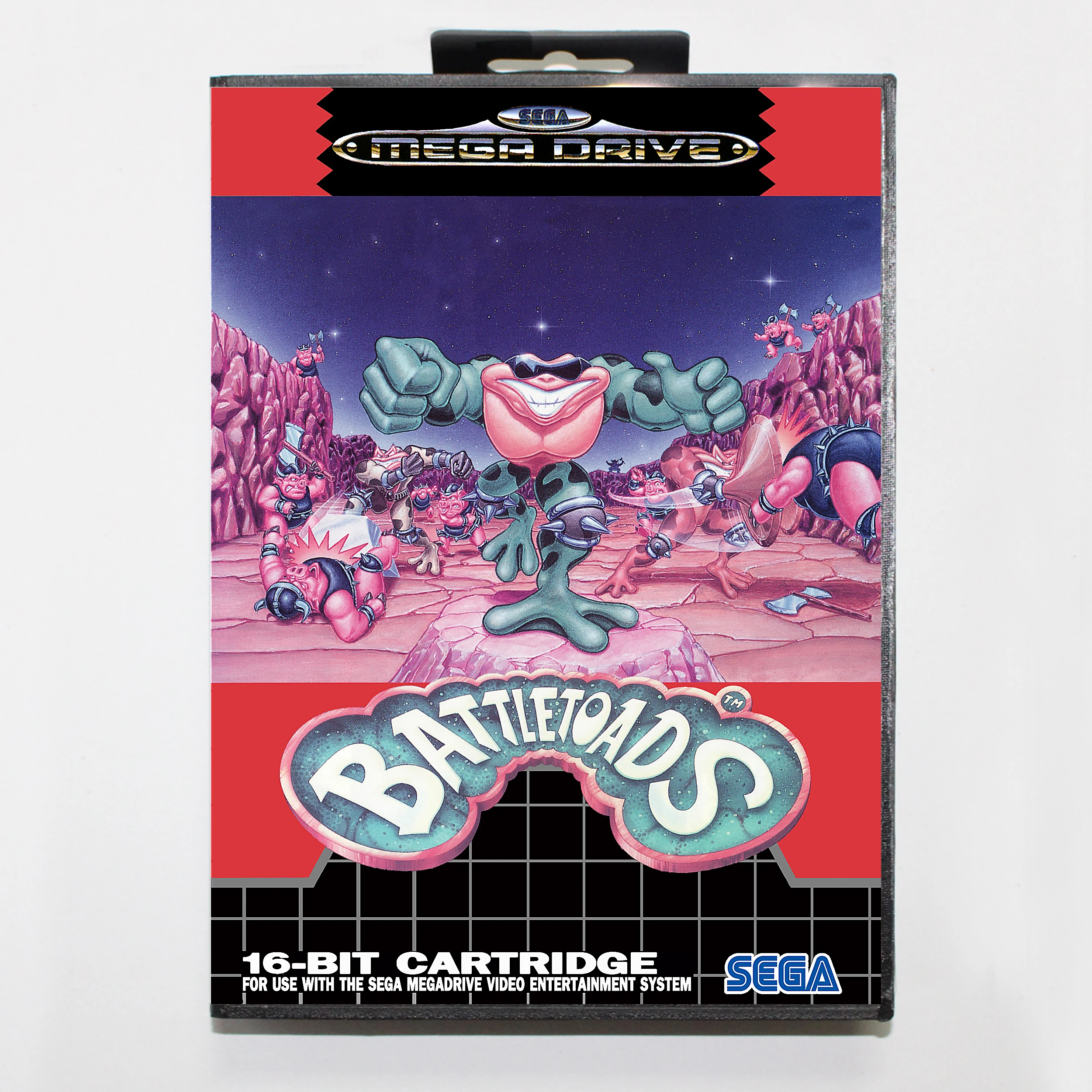 

Battletoads 16bit MD Game Card For Sega Mega Drive/ Genesis with Retail Box