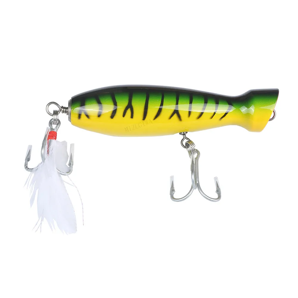 MIZUGIWA деревянная приманка для рыбалки Поппер ручная работа рыболовные