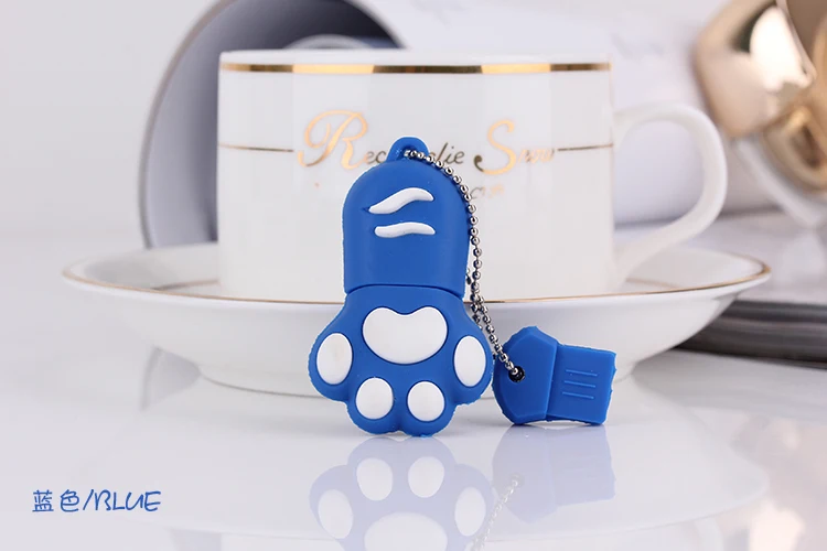 С рисунком кота из мультфильма «Щенячий патруль» USB флэш-накопитель 4 ГБ 8 ГБ оперативной памяти, 16 Гб встроенной памяти, флэш-накопитель 32 Гб USB флеш-накопитель флэш-накопитель 64Гб 128 Гб flash USB флэш-накопитель с кольцом для ключей
