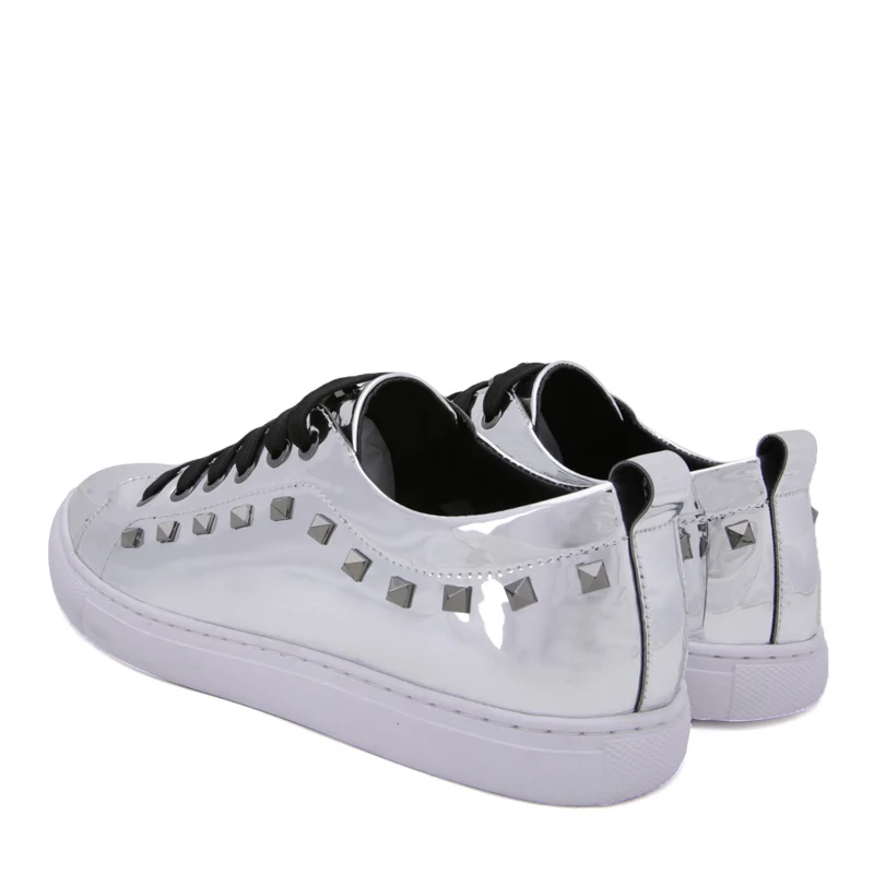 Мужская обувь IGxx с металлическими заклепками и шипами кожаная для мужчин модная