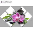 Алмазная живопись Z050, полноразмернаякруглая Алмазная вышивка, бруски орхидеи, 7 шт., вышивка крестиком, мозаика