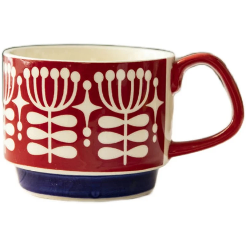 Кружка в скандинавском стиле винтажная чашка для молока кофе завтрака питья воды