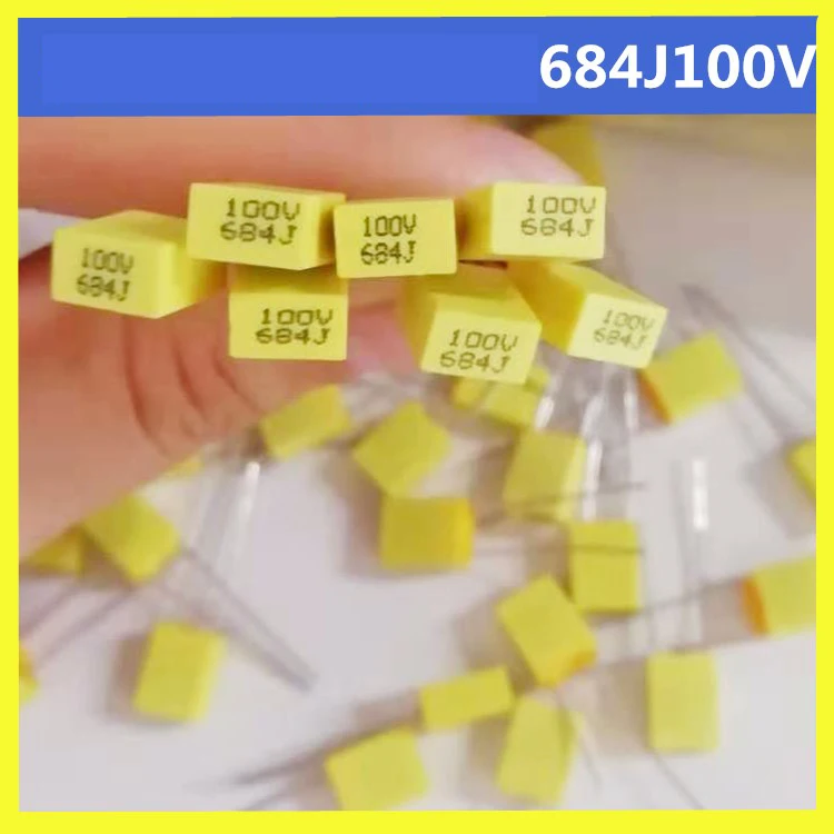 100 шт. полипропиленовая защитная пластиковая пленка 100V 1nF ~ 470nF 100nf 220nf 10nf 47nf 22nf 1nf 0 47