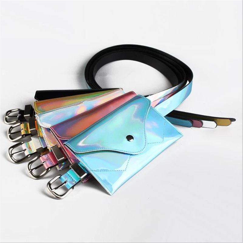 

2022 European and American Fashion Women's Belt Colorful Small Bag Decoration Mobile Phone Bag Wallet Belts