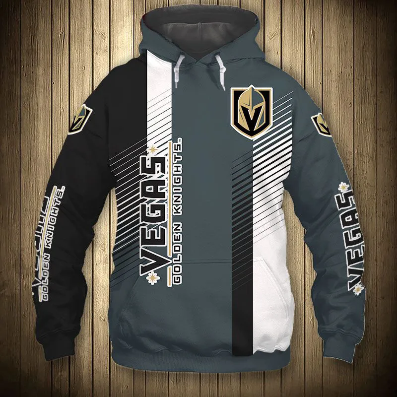 

Stitching Design Metal Helmet Printing Sweatshirt Vegas men's Casual Golden Knights Hoodie