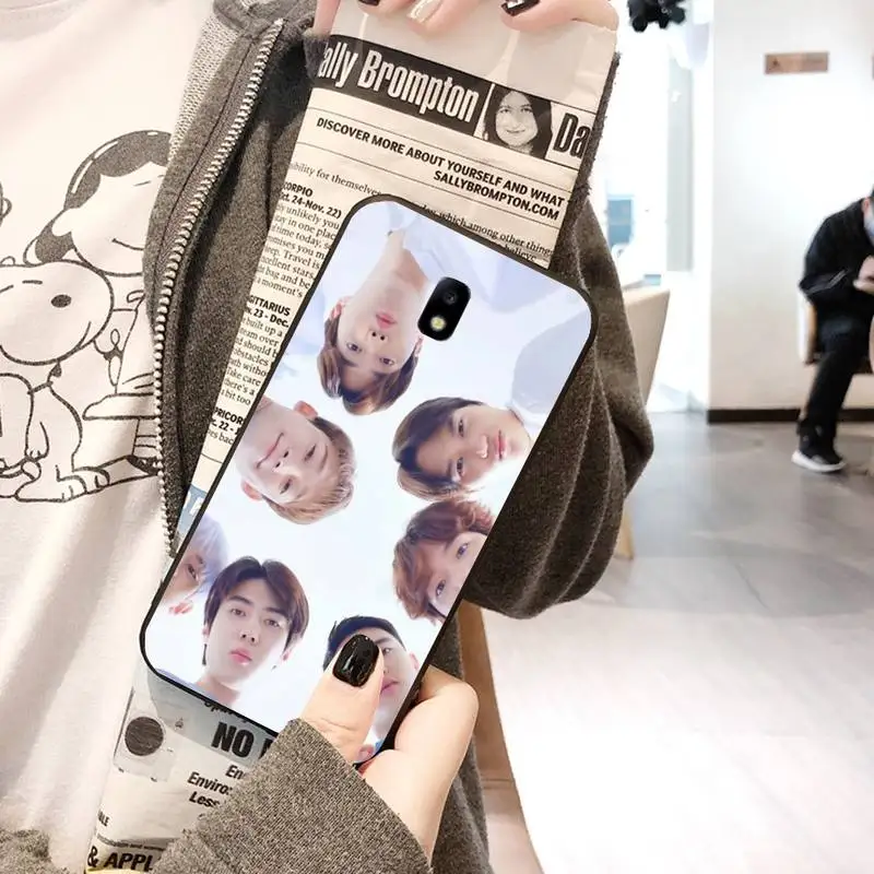 EXO черный чехол для мобильного телефона Samsung J2 J200 J4Plus J5Prime J6 J7 J2prime J2Pro