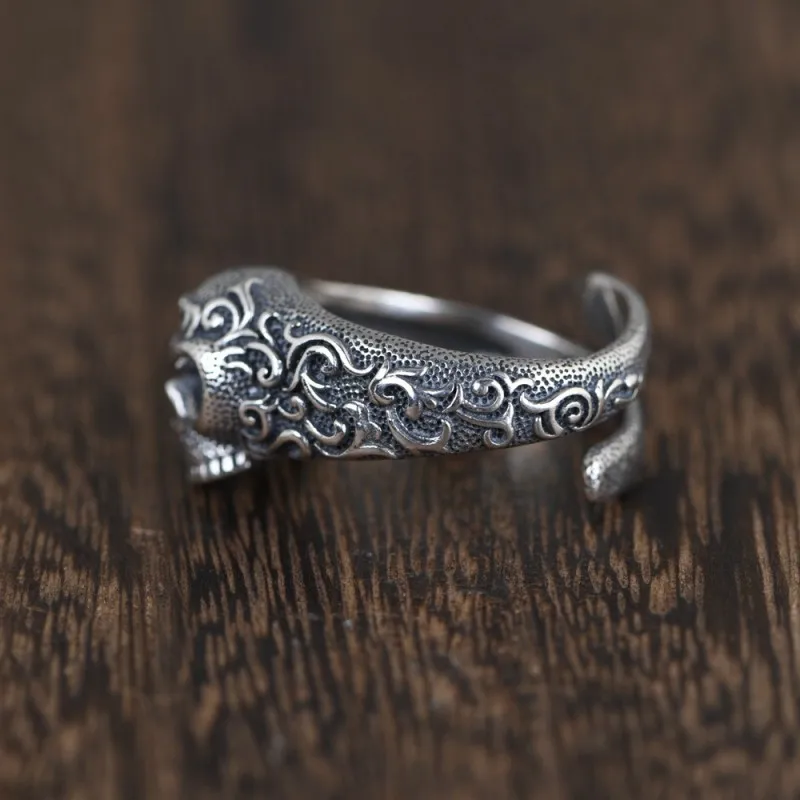 BOCAI Новое твердое чистое серебро S925 в стиле ретро модное индивидуальное