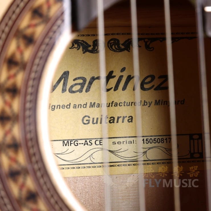 Martinez MFG-AS Профессиональная Гитара для фламенко, Классическая гитара для фламенко с fishman 301 EQ, Классическая электрогитара