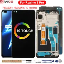 6.6 inch LCD Display For Realme 6 Pro Touch Screen Replacement 10 Touches For OPPO Realme 6 Pro Display Digitizer Repair Screen