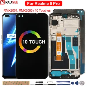 6 6 inch lcd display for realme 6 pro touch screen replacement 10 touches for oppo realme 6 pro display digitizer repair screen free global shipping