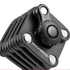 Велосипедные складные мини-замки ROCKBROS, защита от кражи, с цепью и кодом, складные замки, Велосипедные замки гамбургера, 4 цвета