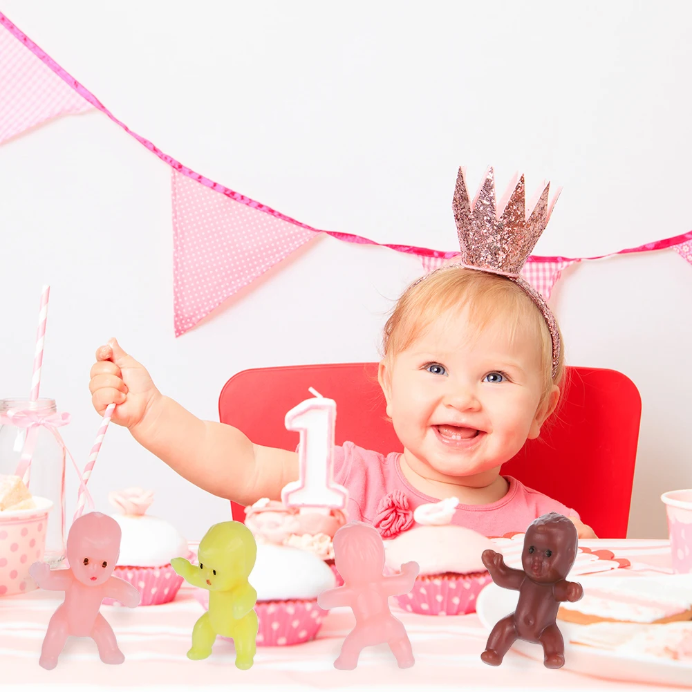 180 шт. Пластиковые Мини куклы для малышей 1 дюйм сувениры вечеринки украшения