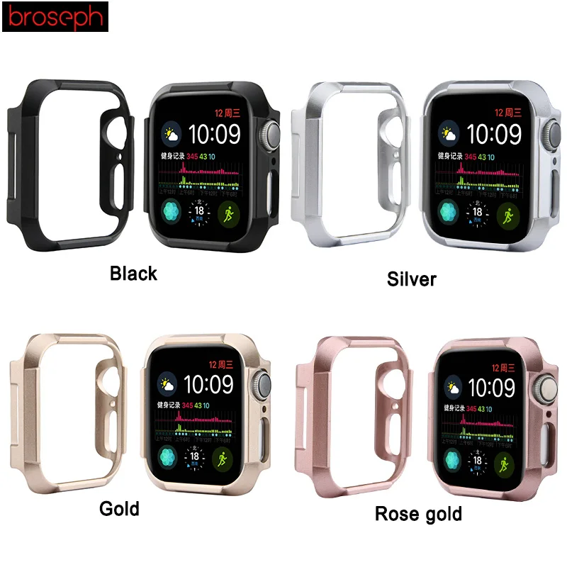 Защитная рамка корпуса для iWatch 4 44 мм 40 мм ПК Чехлы для часов для Apple watch Series 4 Обложка Аксессуары для часов