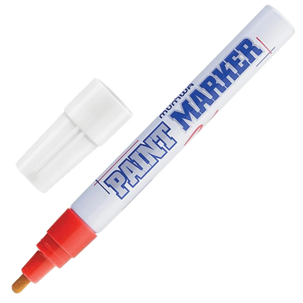 Маркер-краска лаковый (paint marker) MUNHWA 4 мм СИНИЙ нитро-основа алюминиевый корпус PM-02 |