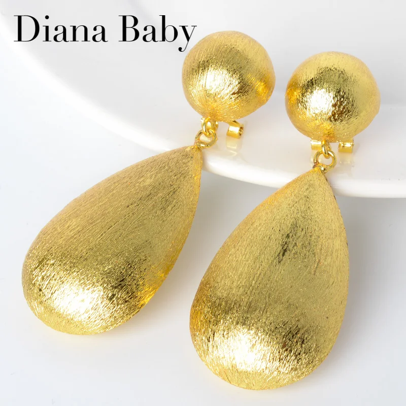 

Ювелирные изделия Diana Baby, модные медные Висячие серьги, цветок, романтический Изысканный Большой светлый стиль для женщин, вечеринка, свадеб...