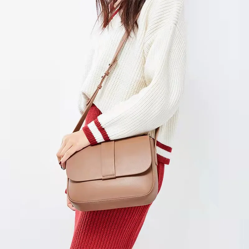 

Роскошные женские сумки через плечо из натурального спилка, брендовая дизайнерская модная сумка из воловьей кожи, сумки-слинги для дам, сум...