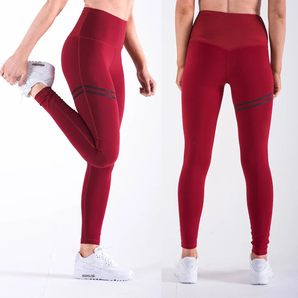

High Waist Leggings Women Elastic Sexy Women Slim Leggins Polyester Ankle-Length Standard Fold Pants Female Workout Pant