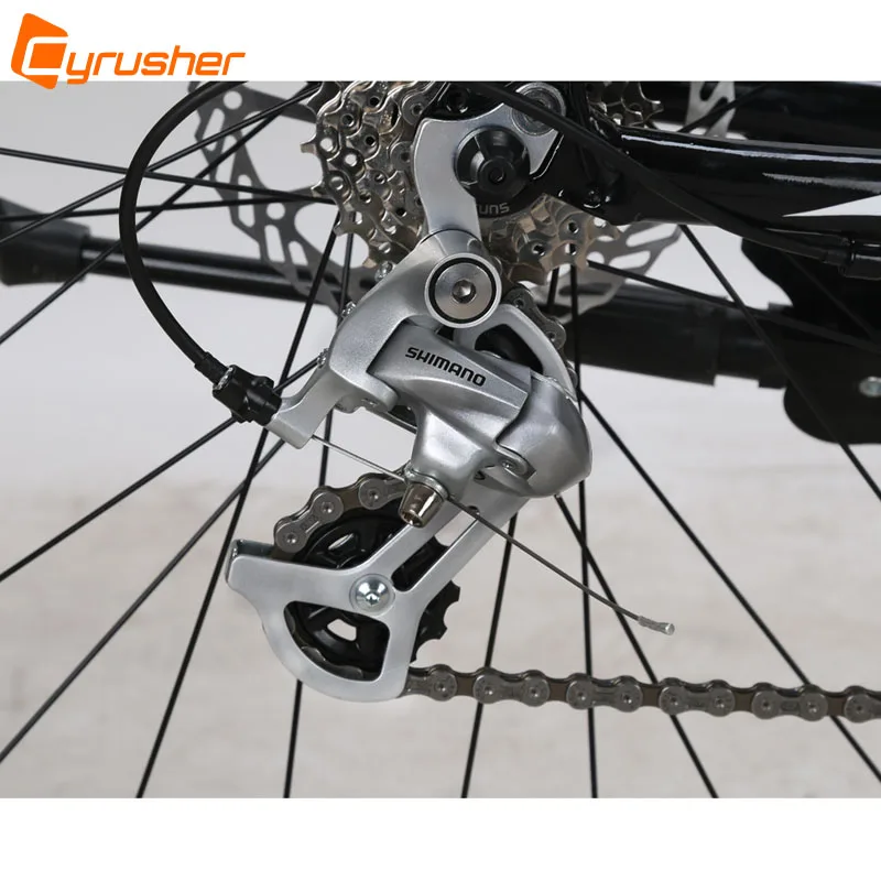 Cyrusher XC700 дорожный велосипед 16 скоростей 700C 54/56 см светильник алюминиевая рама дорожный велосипед механические дисковые тормоза гоночный велосипед