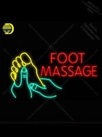 neon sign for foot massage neon light neon bulb sign commercial iconic sign outdoor lighting store cool neon signs bar pub light