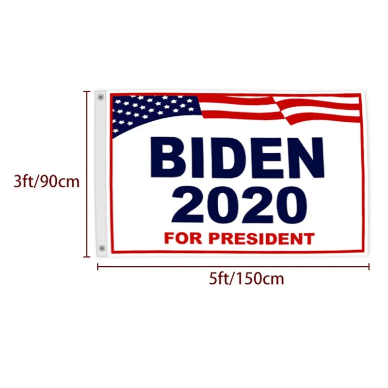 

2020 US Joe Biden For President 2020 Blue Flag 3x5' Flag American Presidential Election Banner Democrat Party Poster Sign Wall