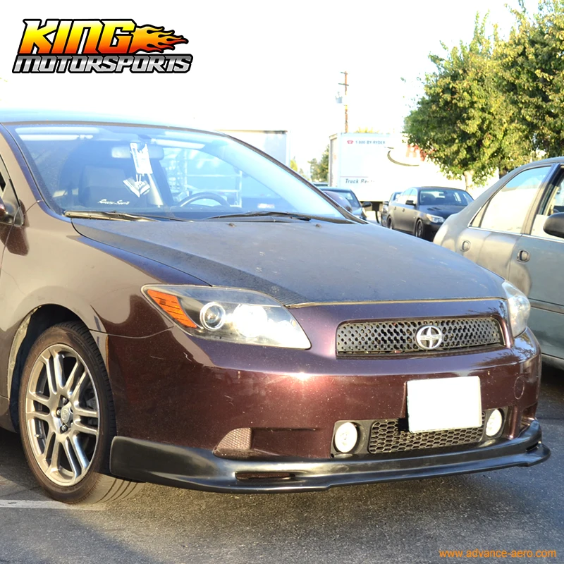 Подходит для 05-10 Scion TC передний бампер спойлер PU поли Уретановая кружка Стиль